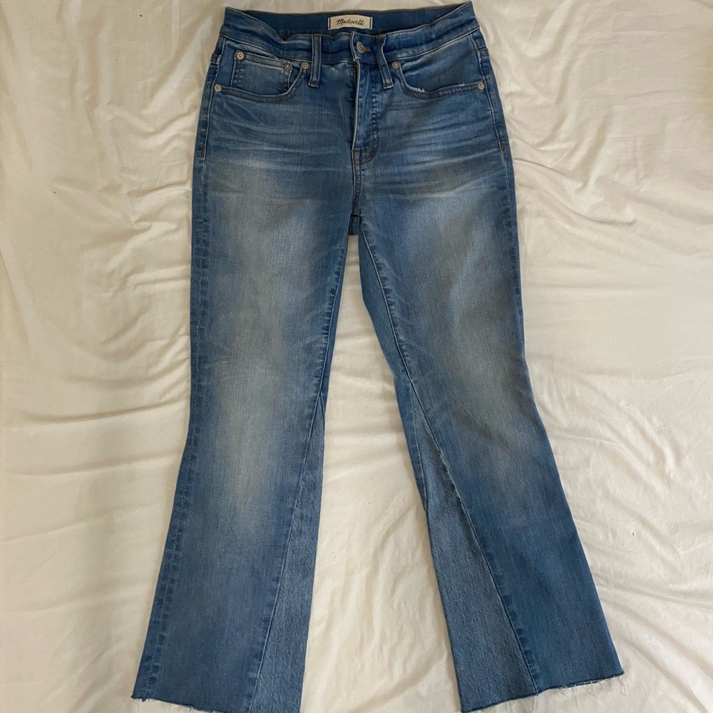 Madewell denim Cali demi boot crop 26